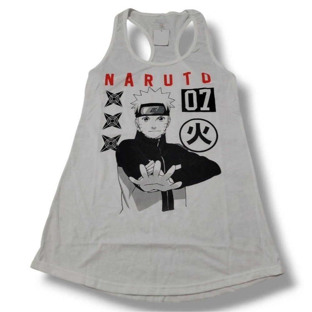 NWT New Naruto Top Size Medium Naruto Shippuden Collection Tank Top Graphic Tee